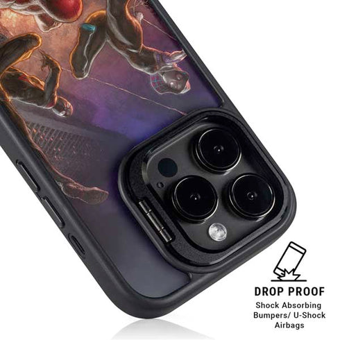 Marvel Spiderman Group Wall iPhone 16 Pro Kickstand Case